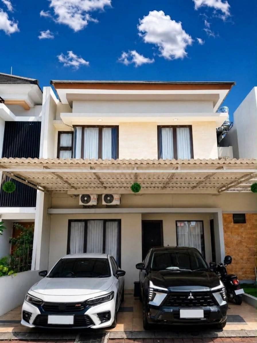 Rumah Cluster Cantik Mewah FURNISHED Selangkah ke Pusat Kota Solo di Baturan, Colomadu, Karanganyar