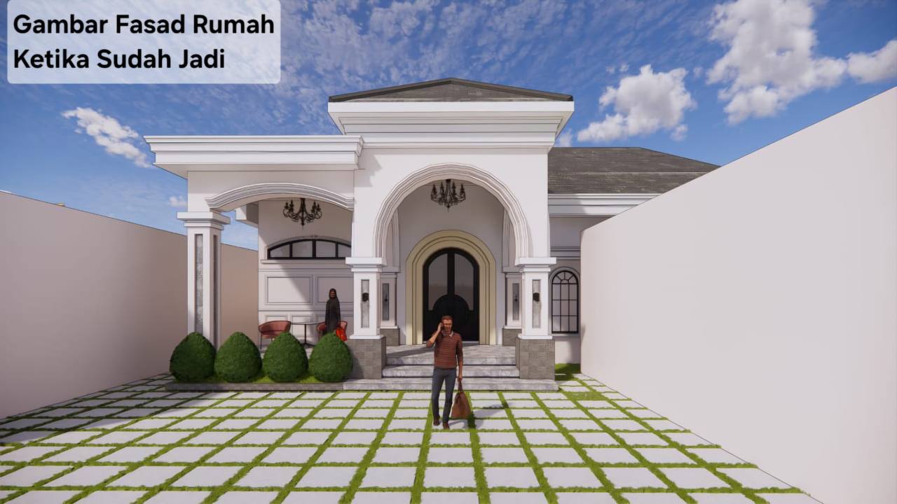 Rumah Mewah Megah ON PROGRESS Renovasi Total di Pusat Perdagangan Kota Surakarta di Pasar Kliwon, Solo